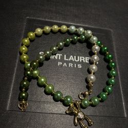 Green Gradient Teddy Necklace 