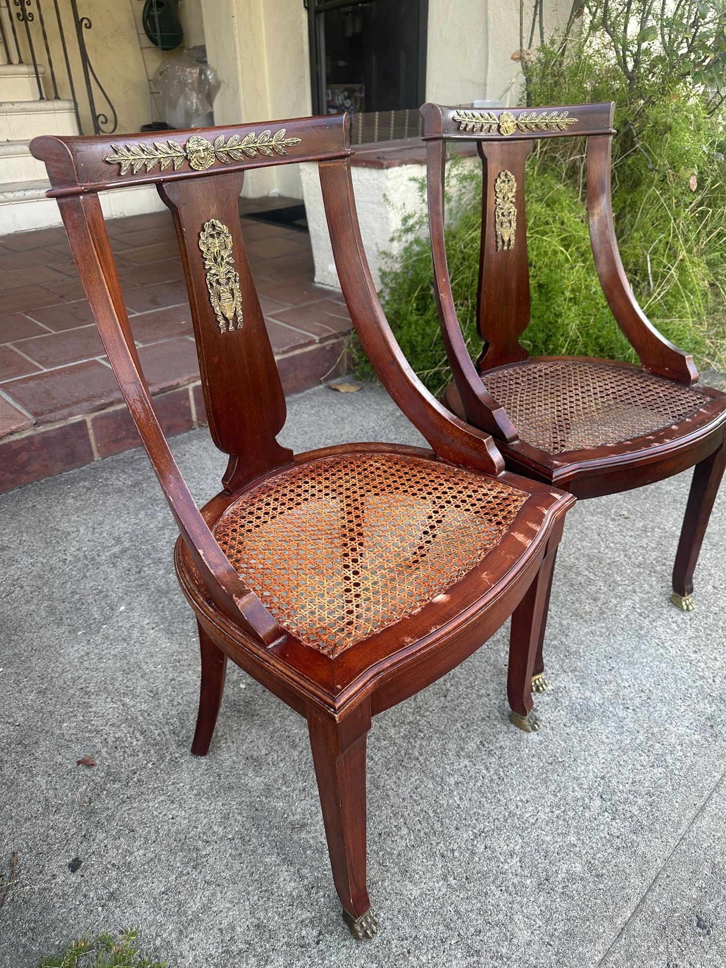 Imperial Vintage Style Cane Chairs $327.00