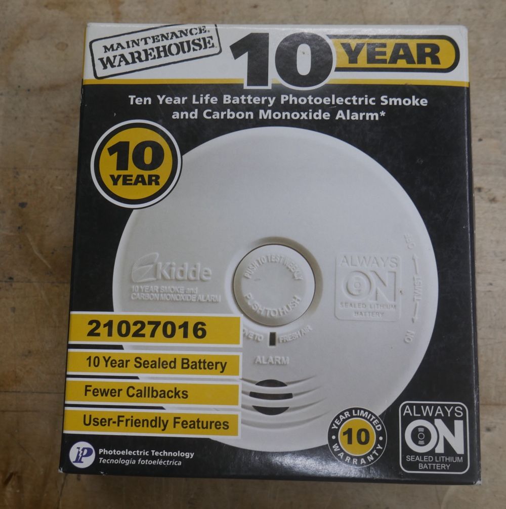 Kidde (contact info removed)0 10 Year Smoke and Carbon Monoxide Alarm Detector | Photoelectric.