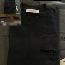 Essentials Black Tee 