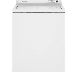 3.8 cu. ft. Top-Load Washer with Dual Action Agitator, 8 Wash Cycles, Stainless Steel Tub, in White
