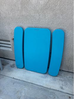 Toddler outdoor picnic table blue