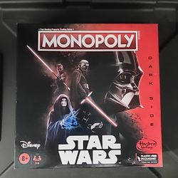 Monopoly Disney Star Wars Dark Side Edition Board Game Hasbro Gaming New!