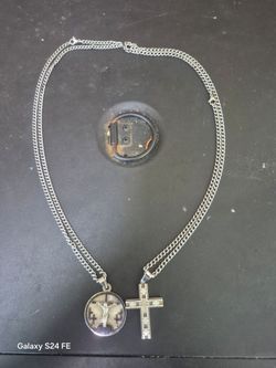 Silver cross chains