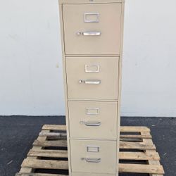 HON 4-Drawer Vertical Metal Filing Cabinet with Lock & Handles, Heavy Duty Steel File Cabinet for Letter/Legal Size Documents, Commercial Office & Hom