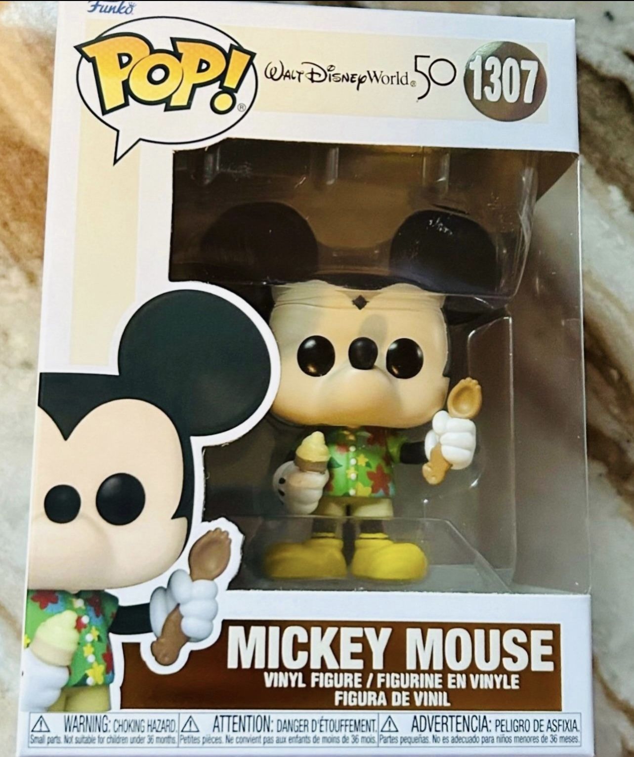Funko Pop! #1307 Walt Disney World 50 Vacation Mickey Mouse Hawaiian Shirt -New