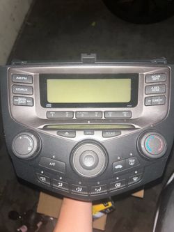2007 Honda accord stereo
