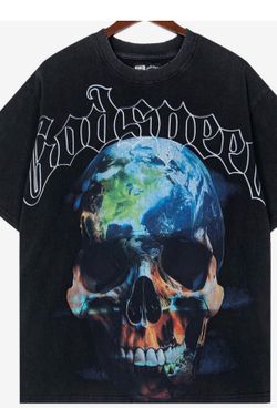 Godspeed skull globe tee