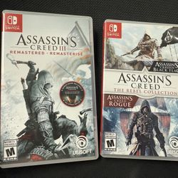ASSASSIN'S CREED THE REBEL COLLECTION & ASSASSIN'S CREED 3 - GAME BUNDLE