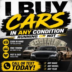 I buy cars running or not