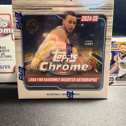 2024-25 Topps Chrome Mega Box New Sealed 