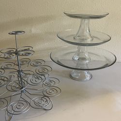 Cupcake Decorations Or Tea Trays Glass Jar 