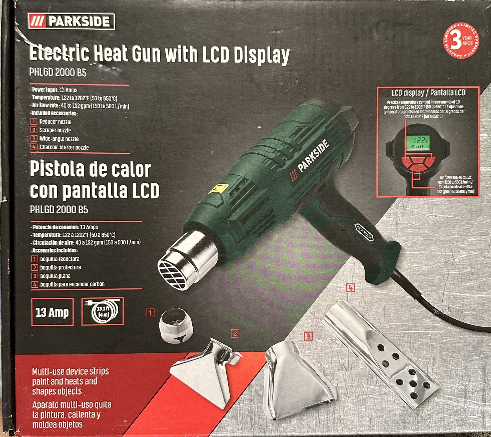 Heat Gun With Digital Temperature Display