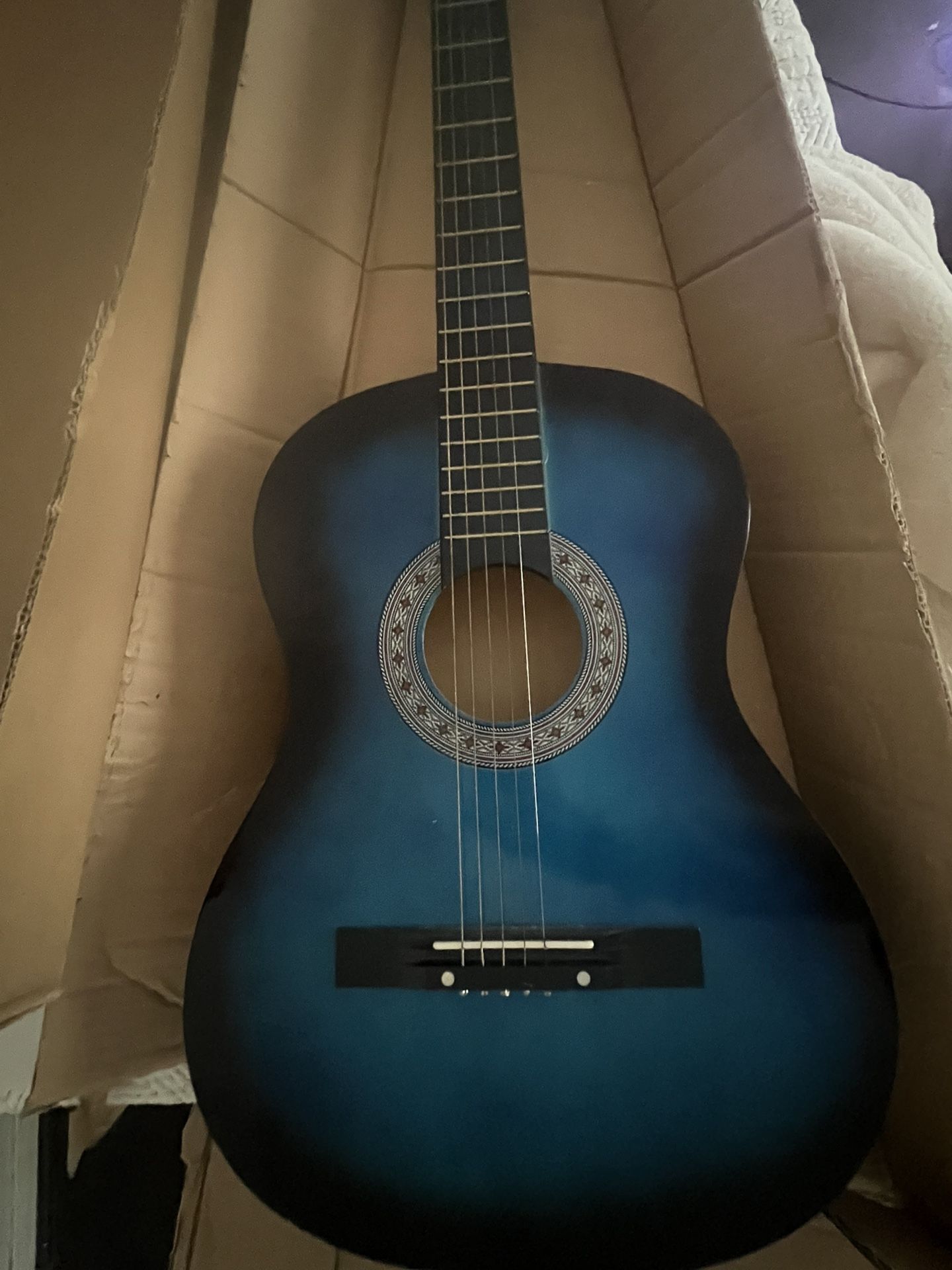 Blue BC String Acoustic Guitar