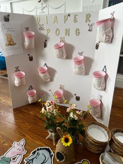 DIY Winnie the Pooh baby shower decor
