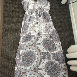 Flowy Romper with shorts and skirt size M