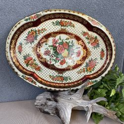 Large Tin Decorative Tray