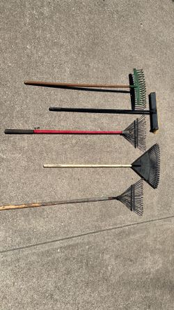 Garden Tools - Rakes, Boom ($12 each)