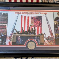 Washington Nationals 2019 World Series Champions Parade Official MLB Framed Picture