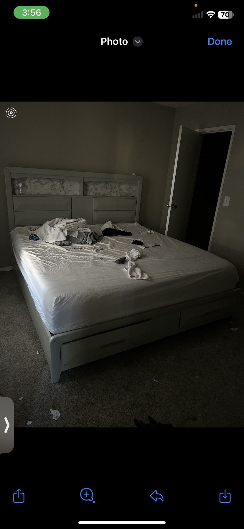 Bed Frame And Used Mattress 