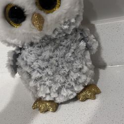 Large - Ty Beanie Boos Owlette the Owl Stuffed Animal - Approx 9 inches 