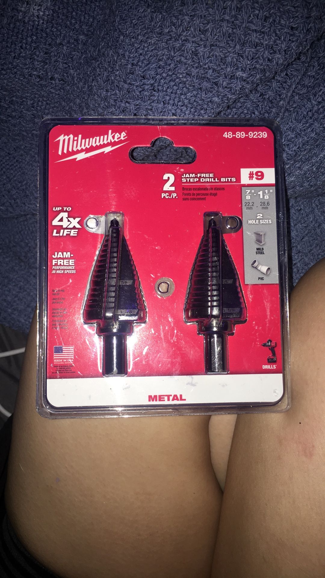 Milwaukee 2 Pack Jam Free Step Drill Bits