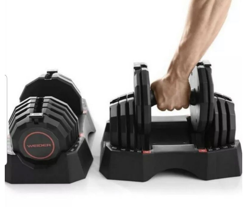 Weider Select-A-Weight Dumbbells & Weider Bench