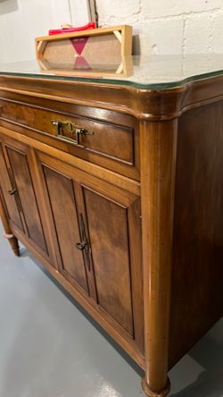 all wood vintage cabinet