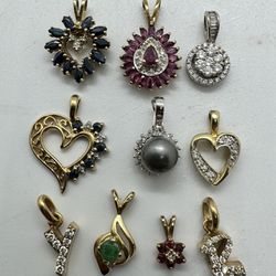 Gold Diamond Pendants 