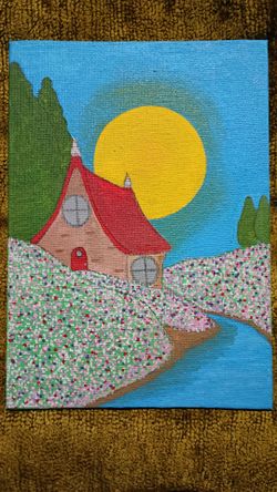 Fantasy landscape Acrylic Painting on Canvas