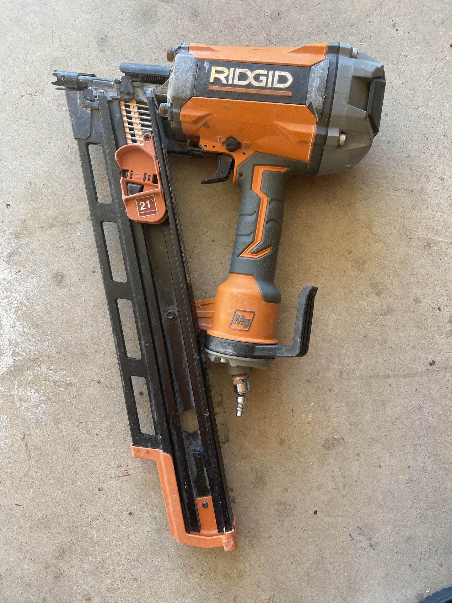 Ridgid 21 Degree Framing Nailer 