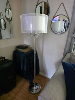 Crystal floor lamp 61" tall