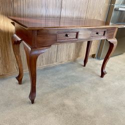 Vintage Mahogany Queen Anne Writing Desk 