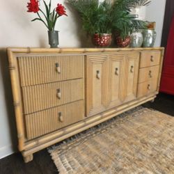 Mid-Century American of Martinsville Bamboo Fluted Dresser
