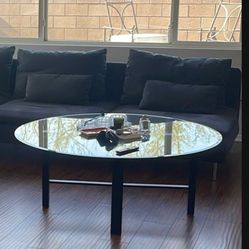 Round Glass Coffee Table 
