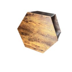 2 Hexagon Open-Shelf Side Table  $35 each