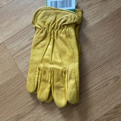 Grain Cowhide Leather Large Work Gloves