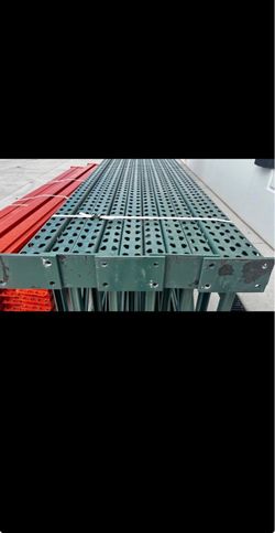 Green Pallet Rack Upright Frames for sale ‼️🔥