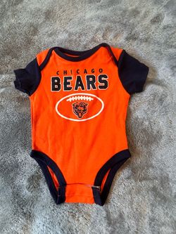 NFL Team Apparel Chicago Bears Newborn Snap Bodysuit 0-3 Months