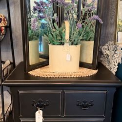 Black Farmhouse Style 2 Dr Nightstand 