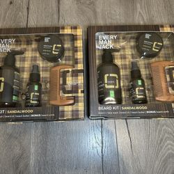 Every Man Jack Beard Kit Sandalwood Grooming Set Bundle