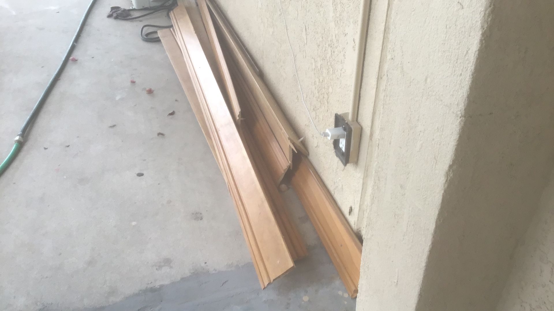 Base Board 5to Six Inches  Wide  Real Wood   8feet Long   Free 