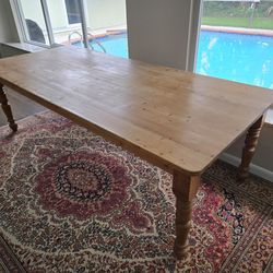 Reclaimed pine barnwood table