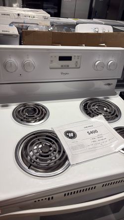 Whirlpool four  burner Range