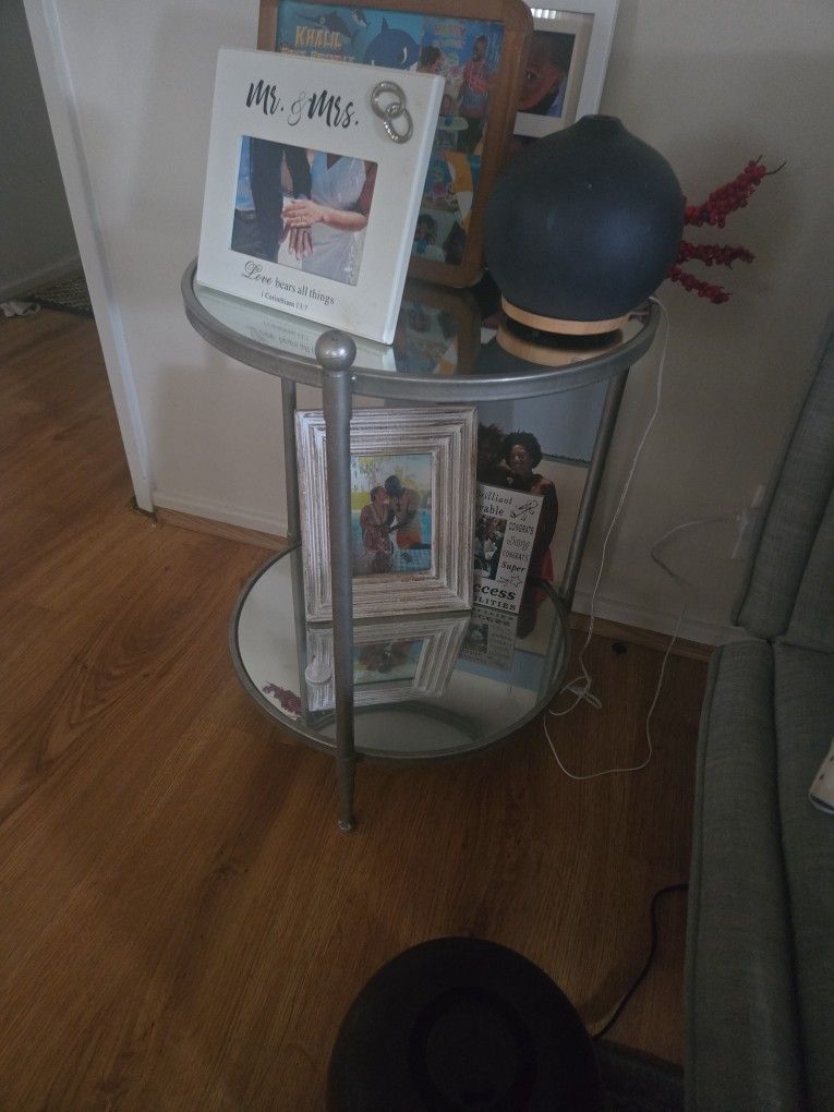 Glass End Table