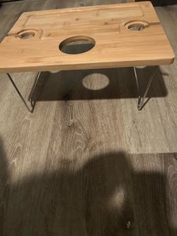 Bamboo Folding Tray Table