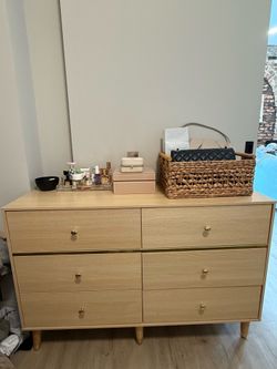 Wooden & Gold Dresser