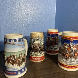Budweiser Beer Steins 