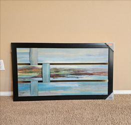 New Modern Framed Art  24 x 42