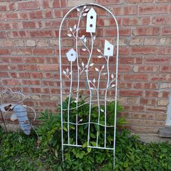 55" Metal Trellis Outdoor Patio Decor 